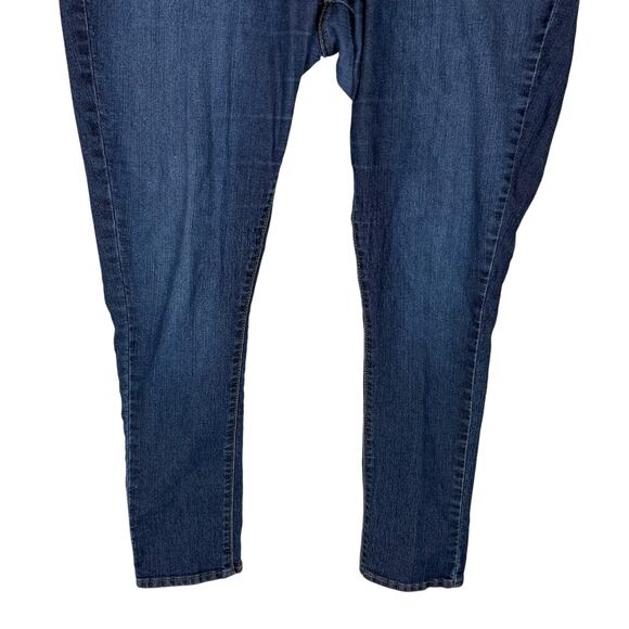 Signature by Levi Strauss & Co. Jeans Womens 18 Blue Denim 5-Pockets Skinny - Picture 4 of 16